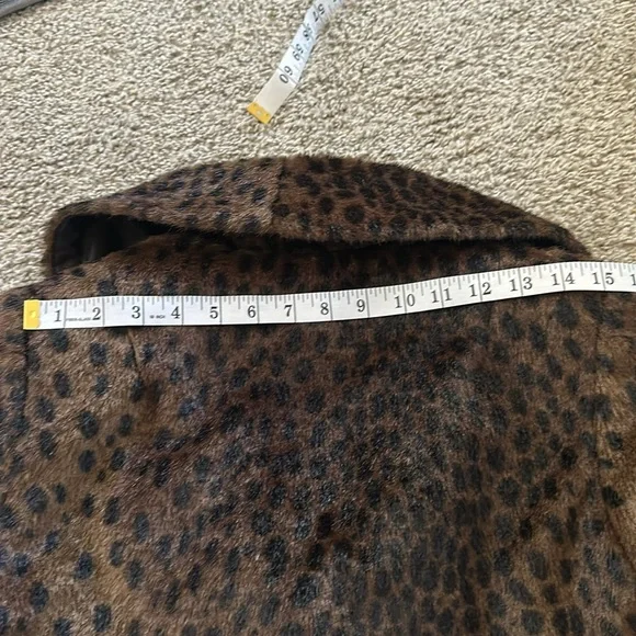 TopShop Faux Leopard Fur Jacket size S/M (4-6) EUC pls see description - Picture 11 of 15